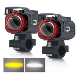 Par Faros De Lupa 70w Luz Spot Neblineros Para Moto Auto