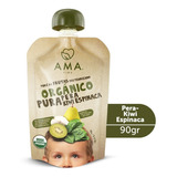 Ama Pure Pera Kiwi Espinaca Organico 90 G