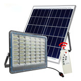 Foco Led 200w Con Panel Solar + Control Remoto