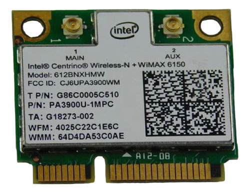 Intel Centrino Wireless-n Wimax 6150 612bnxhmw G86c0005c10