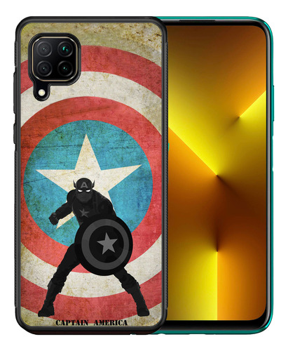 Funda Huawei P40lite Capitan América Minimalista Tpu Uso Rud