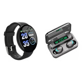 Combo Reloj Inteligente Smartwatch D18 + Auriculares