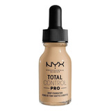 Base De Maquillaje Total Control Pro Nyx Professional 13 Ml Tono Nude