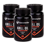 Pack 3 Krill Oil Aceite De Krill Omega 3 270 Cap 100%natural