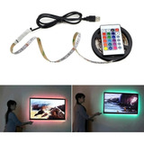 Cinta Rgb 5050 5mt Tira Led Usb Para Tv, Pc+ Control Remoto Color De La Luz Todos