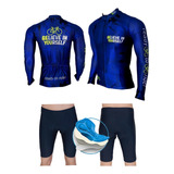 Ciclismo Jersey Maillot Licra + Lycra Pantaloneta Badana Gel