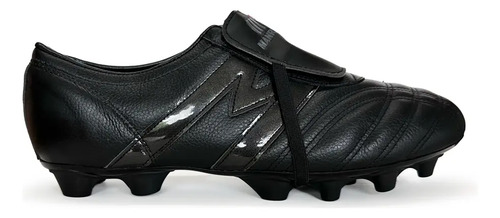 Tenis De Futbol Tachos Manriquez Mid Sx 100% Piel Negro | Meses sin interés