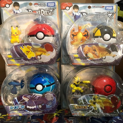 Brinquedo Caixa Pokémon Pokebola Miniatura Bola Figuras Ação