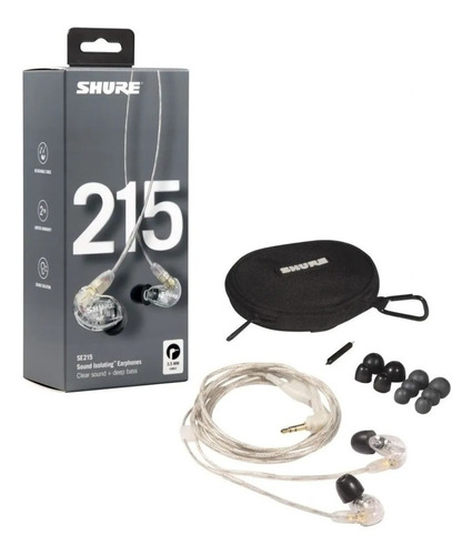 Auricular Shure Se215 Cl Intraural Profesional Monitoreo.