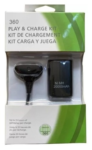 Carga Y Juega 20.000mah Para Xbox 360