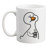 Taza Personalizada Pato Bebidas Cafe Cerveza