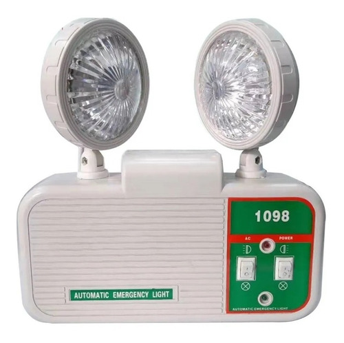 Luz Lampara Emergencia Led Doble Foco