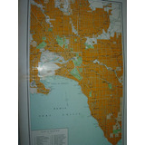 Mapa Antiguo Plano Color Ciudad Melbourne Australia Mapas