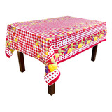 Toalha De Mesa 4 Lugares Estampada Tecido Oxford Mel