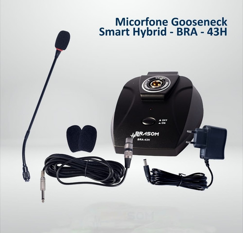 Microfone De Mesa Gooseneck Com Haste Anti-ruido 43cm Profic