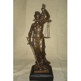 Estatua Figura De La Justicia En Petit Bronce!! 54cm