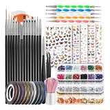 Teenitor Nail Art Tools Kit De Diseño De Uñas Con 15 Pincele