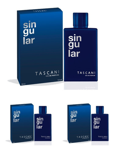 3 Perfume Tascani Singular X 100 Ml  Nuevo!!!! 