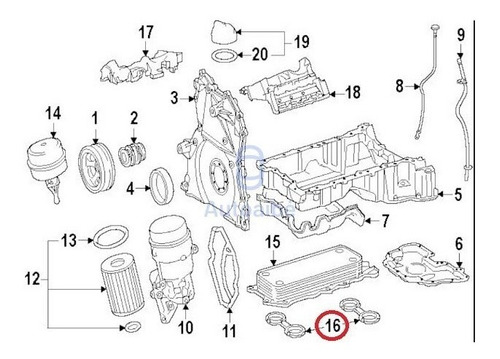 Kit 2 Oring De Enfriador Aceite Jeep Grand Cherokee 3.0 Crd  Foto 2