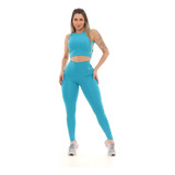 Conj Blackout Esportivo Zero Transparência Feminino Moda Fit