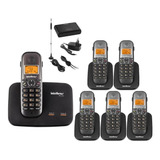 Kit Telefone Ts 5150 + 5 Ramal + 3g Gsm Celular Intelbras