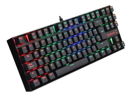 Teclado Gamer Redragon Kumara K552 Qwerty Color Negro Rgb