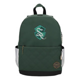 Mochila Slytherin Harry Potter Limited Edition Color Verde Diseño De La Tela Lisa