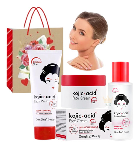 Kit Skin Care Acido Kojico Blanqueamiento 