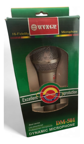 Microfone Com Fio Estúdio De Gravação Profissional - Prata