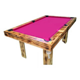 Mesa De Pool Yeerom Prof  Roja 2.4mx1.4m Accesorios Regalo 