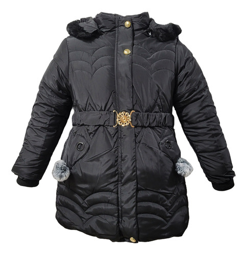  Campera Nena Tapado Parka Niña C/forro Térmico Importada