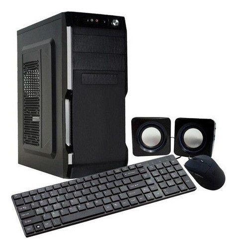 Pc Cpu Win10 Pro + Webcam Con Mic + Combo Kit Rgb + Ssd 480