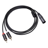 1 Xlr A Cable Dual Alta Compatibilidad Macho Y Splitter 1m