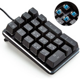 Teclado Numerico Mecanico Por Cable Usb | Negro / Iluminado