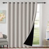 100 Blackout Patio Curtains Thermal Insulated Curtains ...
