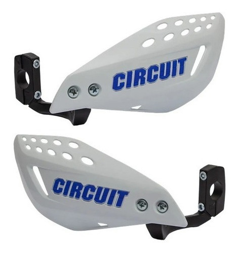 Protetor De Mão Moto Vector Yz Wr Ttr Branco E Azul Par