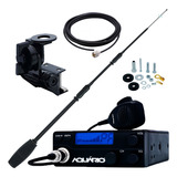 Rádio Px 40 Canais Antena Argentina Cabo 5,5m Suporte Calha