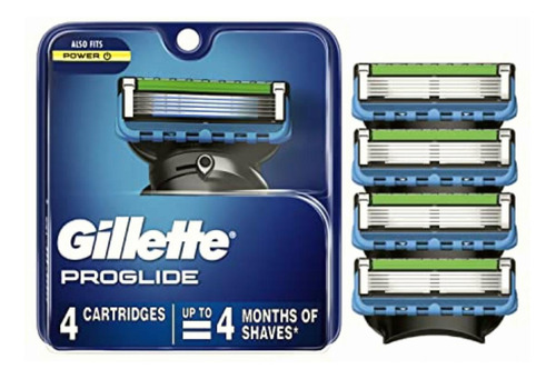 Gillette Fusion5 Proglide Cuchillas De Afeitar Para Hombre,