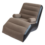 Sofá Plegable Lazy Sofá, Sillón Inflable Duradero Para [u]