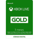 Xbox Live Gold 3 Meses [ Codigo ]