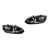 2- Faros C/motor Volkswagen Polo 2013/2014 Tyc