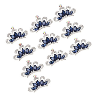 Broches De Diamantes De Imitación 10 Piezas Corona Seis
