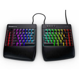 Teclado Dividido Mecanico Gaming Rgb Cherry Mx Brown