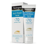 Protetor Solar  Neutrogena Sun Fresh Fps 70 Facial 40g