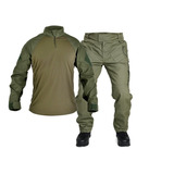 Farda Calça 911 + Camisa Combat Shirt Forhonor Verde Oliva