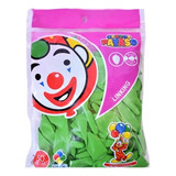 Globo Latex Decorator Linking N° 12 Payaso C/50 Piezas Color Verde Lima