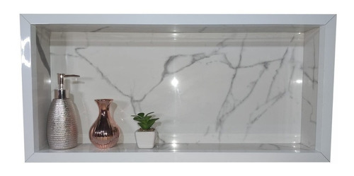 Nicho Porcelanato30x60 Para Banheiro Cor Branco