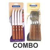 Set Cubiertos Tramontina Dynamic Cuchillo Y Tenedor X 24 U-