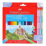 Lapiz Faber Castell Ecolapiz X24 + 4 Lapices Pasteles