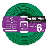 Cable Trefilcon Norma Unipolar 1x6mm Color Verde X 50 Metros